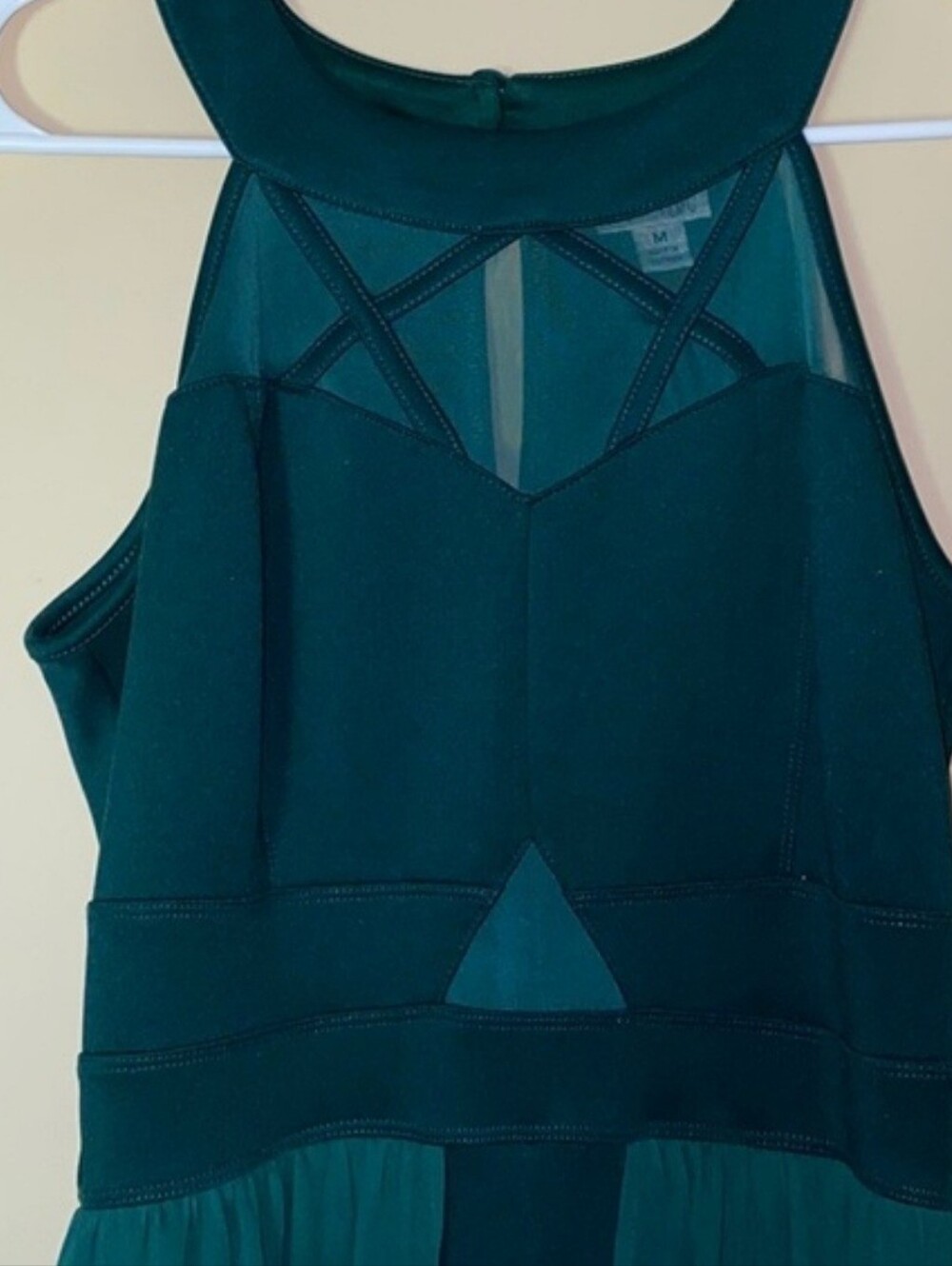 Sweet Storm Emerald Green High-Low Jumpsuit Dress M - Picture 2 of 8